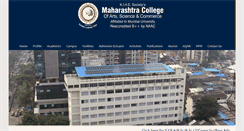 Desktop Screenshot of maharashtracollege.org