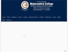 Tablet Screenshot of maharashtracollege.org